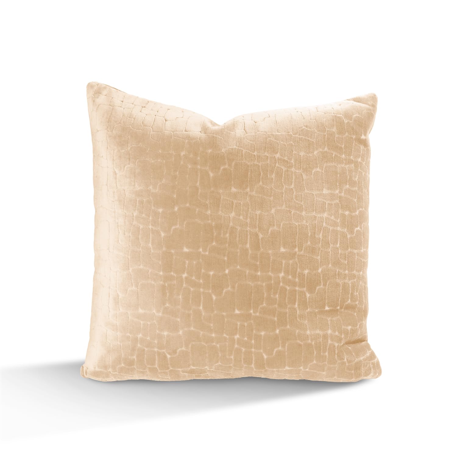 Austin Horn Classics Animal Pattern Cut Velvet Pillow Cover Only Set of 2 Teal Blue 20"X20"