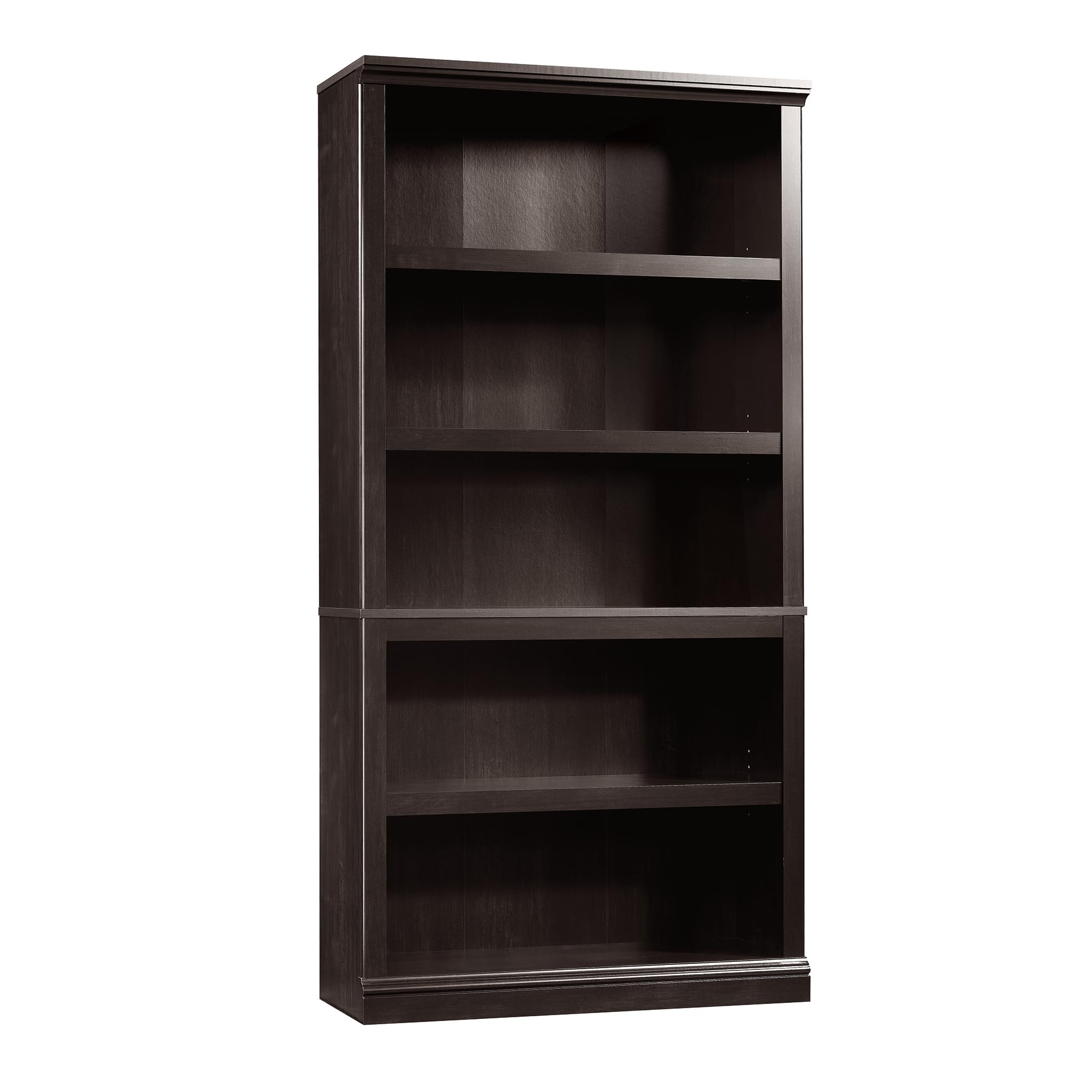 Sauder 5 Tier Book Shelf Wooden Bookcase Multipurpose Bookshelf for Home Office, Living Room, in Vintage Oak
