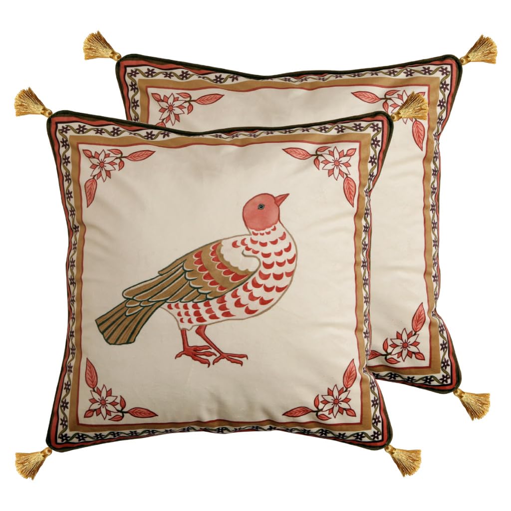 bilin gaier Designer French Square Velvet 18X18 Pillow Cover for Couch Set of 2,Soft and Wrinkle-Free Pillow Case Standard Size,Long Lumbar Throw Pillow Cover Home Decor Sofa Bedroom Living Room