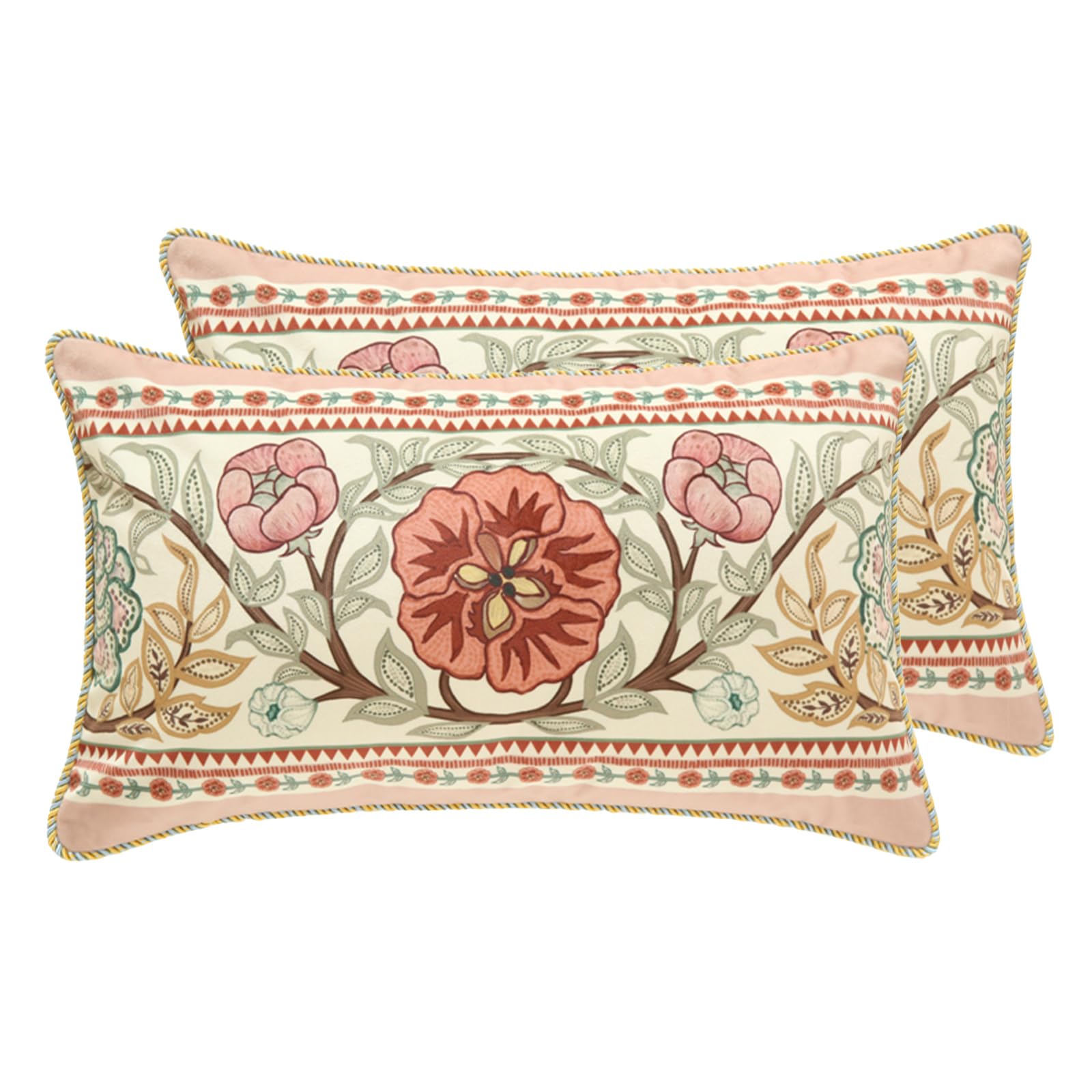 patdrea Velvet Euro Sham Decorative Throw Pillow Covers Set Soft Durable Cushion Cases Pillowcase for Couch Bedroom Car Living Room 4 PCS
