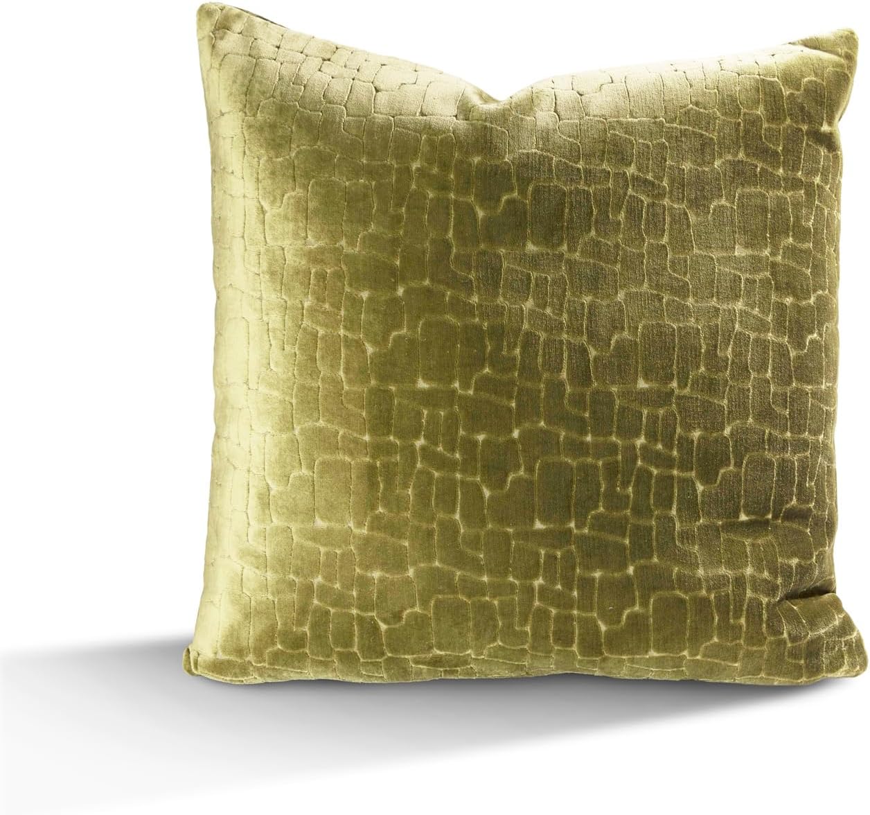Austin Horn Classics Animal Pattern Cut Velvet Pillow Cover Only Set of 2 Teal Blue 20"X20"