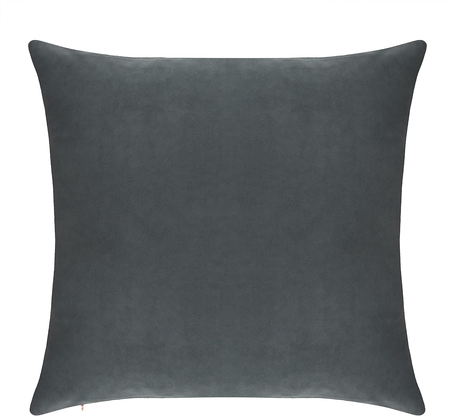 Pack of 1 Velvet Decorative Throw Pillow Cover 20x20 Inches, Cushion Cover Set for Home Sofa, Couch, Bedroom, Living Room, Soft and Breathable Fabric, Hidden Zipper (Dark Grey, 20" x 20")