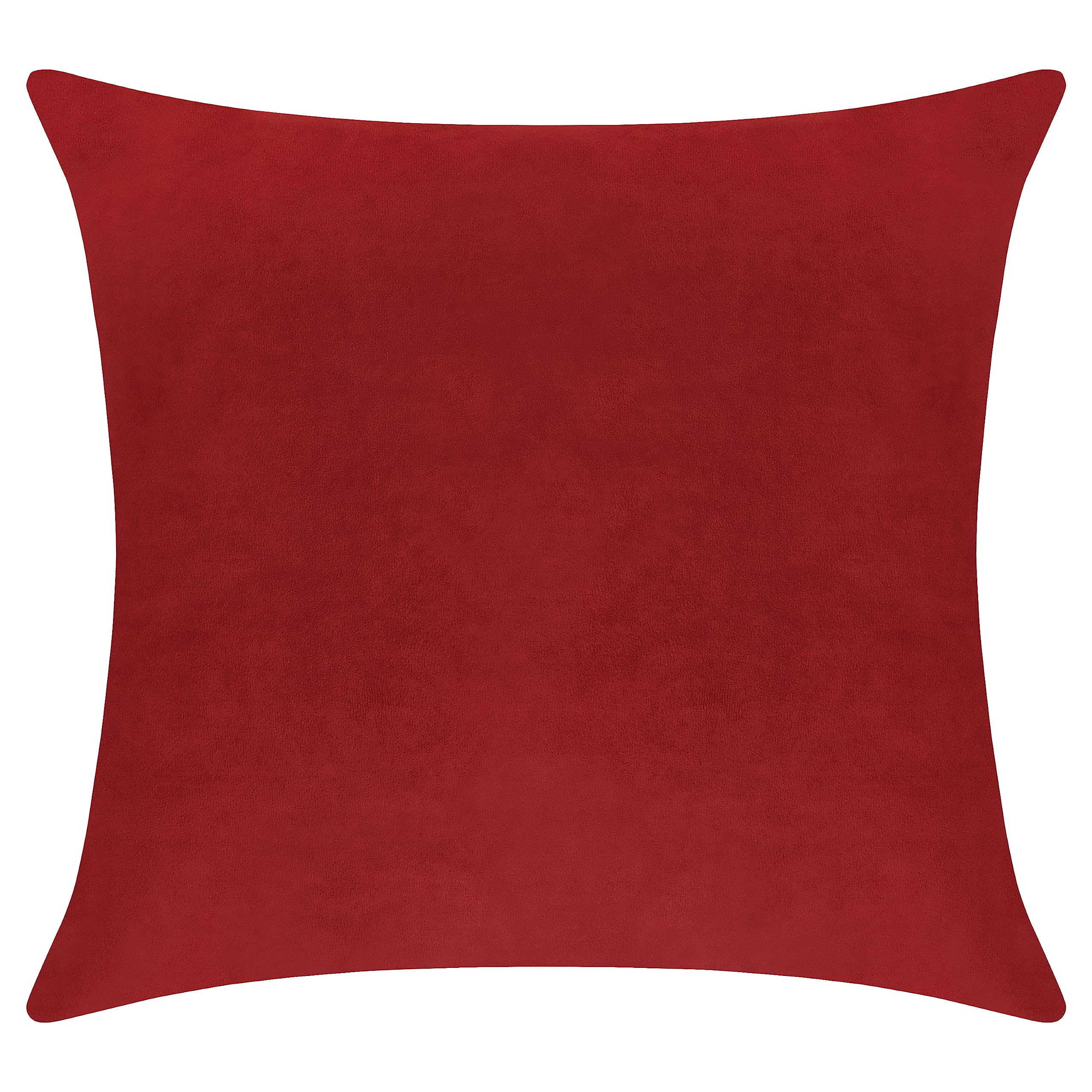Pack of 1 Velvet Decorative Throw Pillow Cover 20x20 Inches, Cushion Cover Set for Home Sofa, Couch, Bedroom, Living Room, Soft and Breathable Fabric, Hidden Zipper (Dark Grey, 20" x 20")