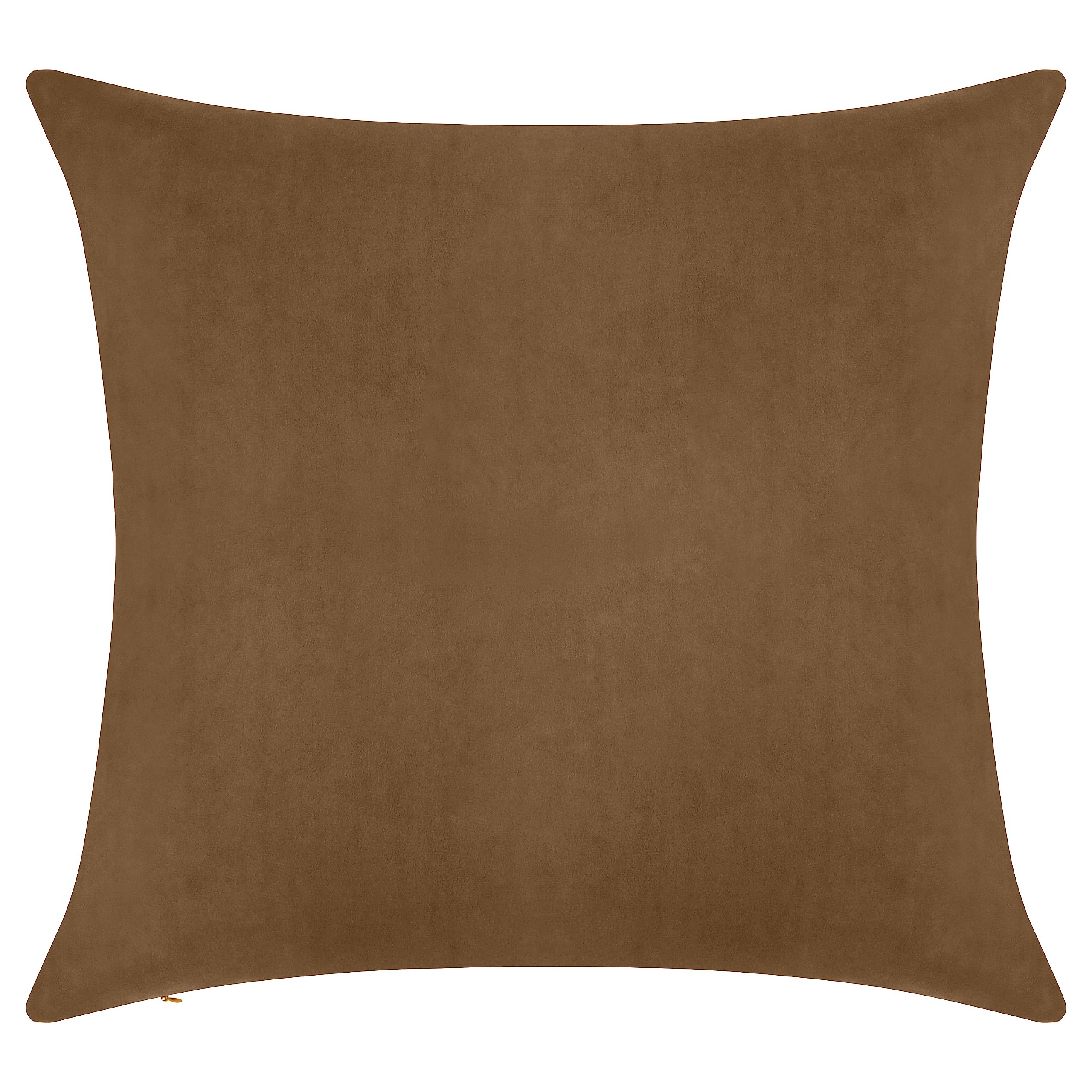 Pack of 1 Velvet Decorative Throw Pillow Cover 20x20 Inches, Cushion Cover Set for Home Sofa, Couch, Bedroom, Living Room, Soft and Breathable Fabric, Hidden Zipper (Dark Grey, 20" x 20")