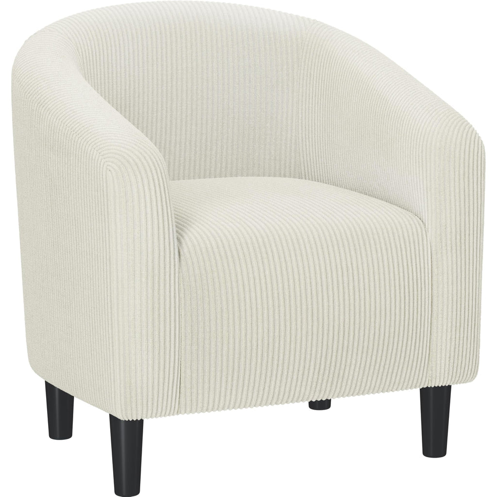 Yaheetech Velvet Club Chair, Modern Tufted Accent Chair with Armrest, Upholstered Barrel Chair with Solid Legs for Living Room/Bedroom/Study/Waiting Room, Navy Blue