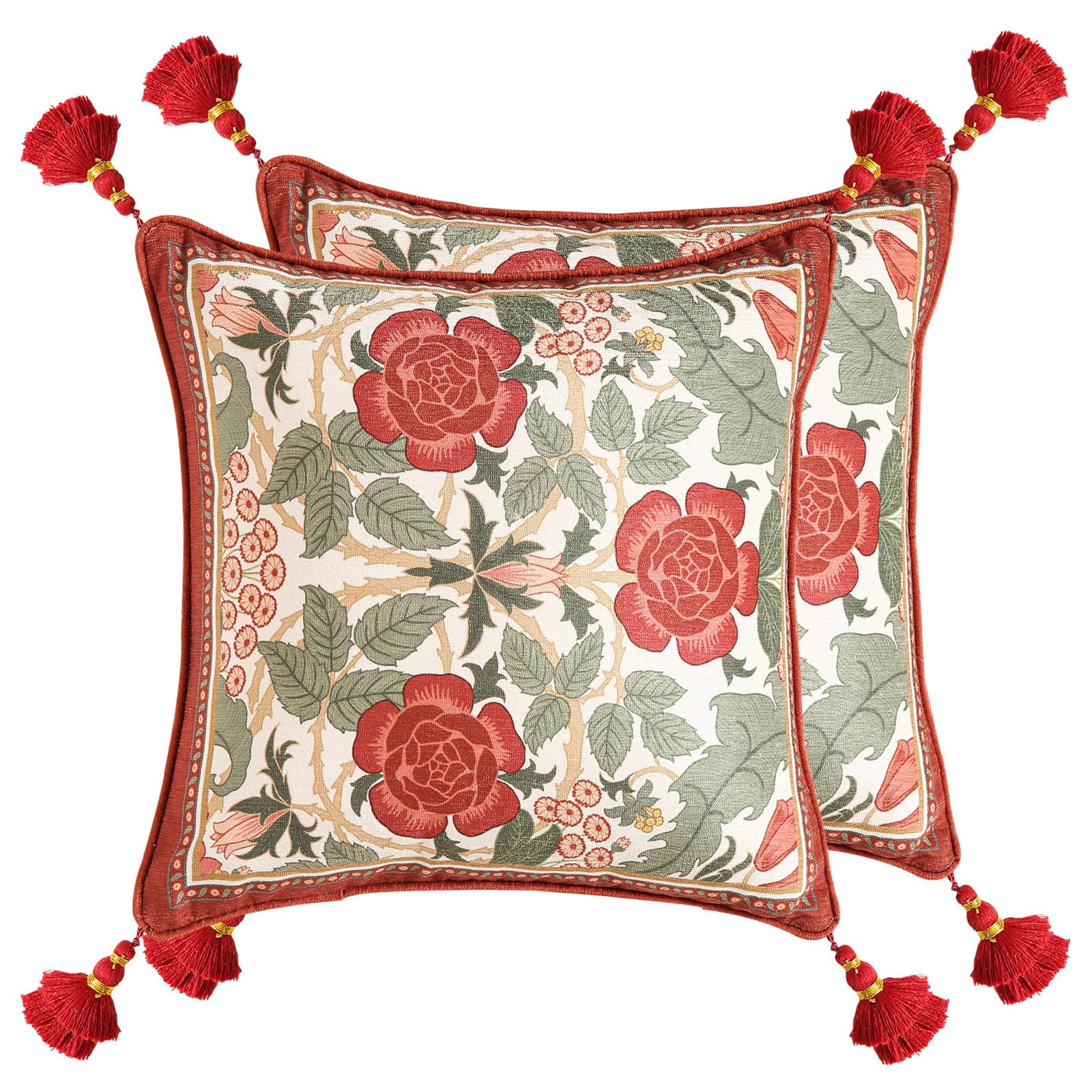 bilin gaier Designer French Square Velvet 18X18 Pillow Cover for Couch Set of 2,Soft and Wrinkle-Free Pillow Case Standard Size,Long Lumbar Throw Pillow Cover Home Decor Sofa Bedroom Living Room