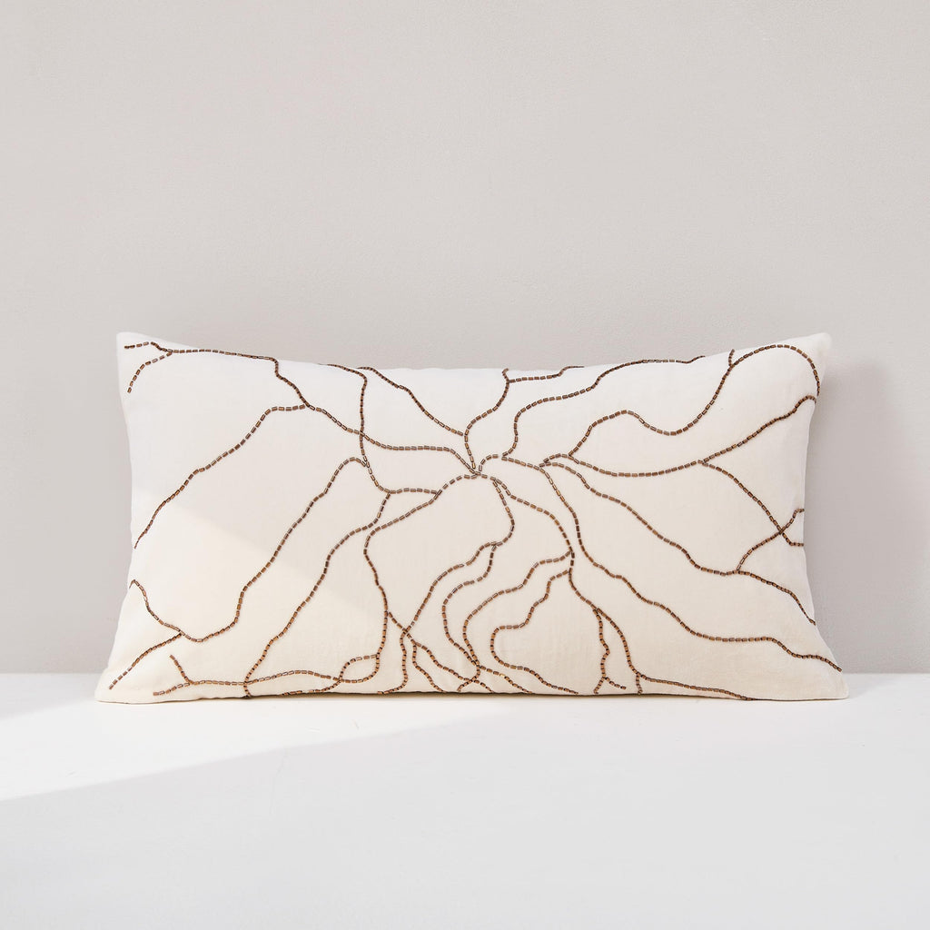 Lush Decor Roots Velvet Decorative Pillow Cover Single 12" W x 22" L Gray - 12x22 Pillow Cover - Luxury Throw Pillows for Bed, Couch or Chair - Luxury Home Decor