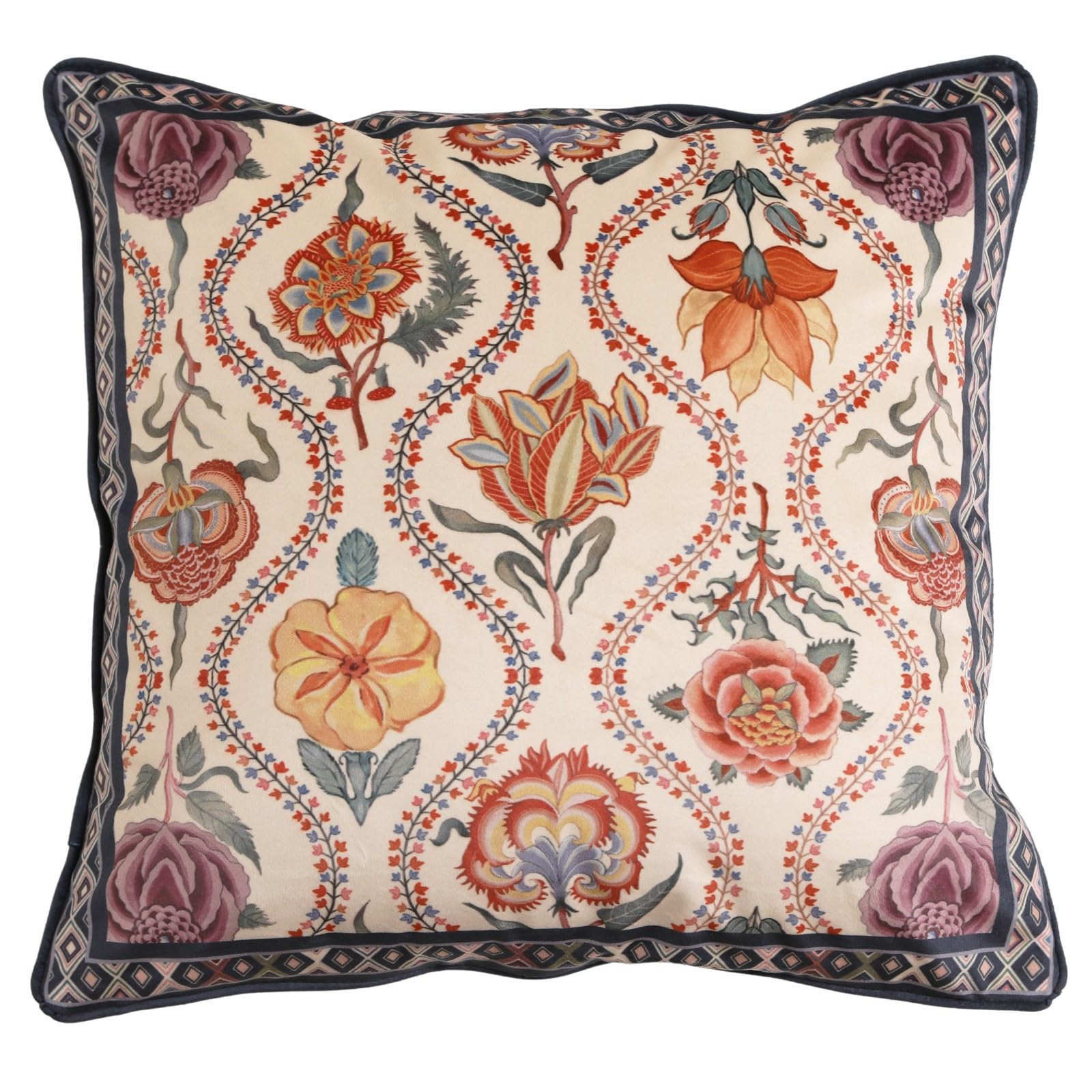 bilin gaier Designer French Square Velvet 18X18 Pillow Cover for Couch Set of 2,Soft and Wrinkle-Free Pillow Case Standard Size,Long Lumbar Throw Pillow Cover Home Decor Sofa Bedroom Living Room