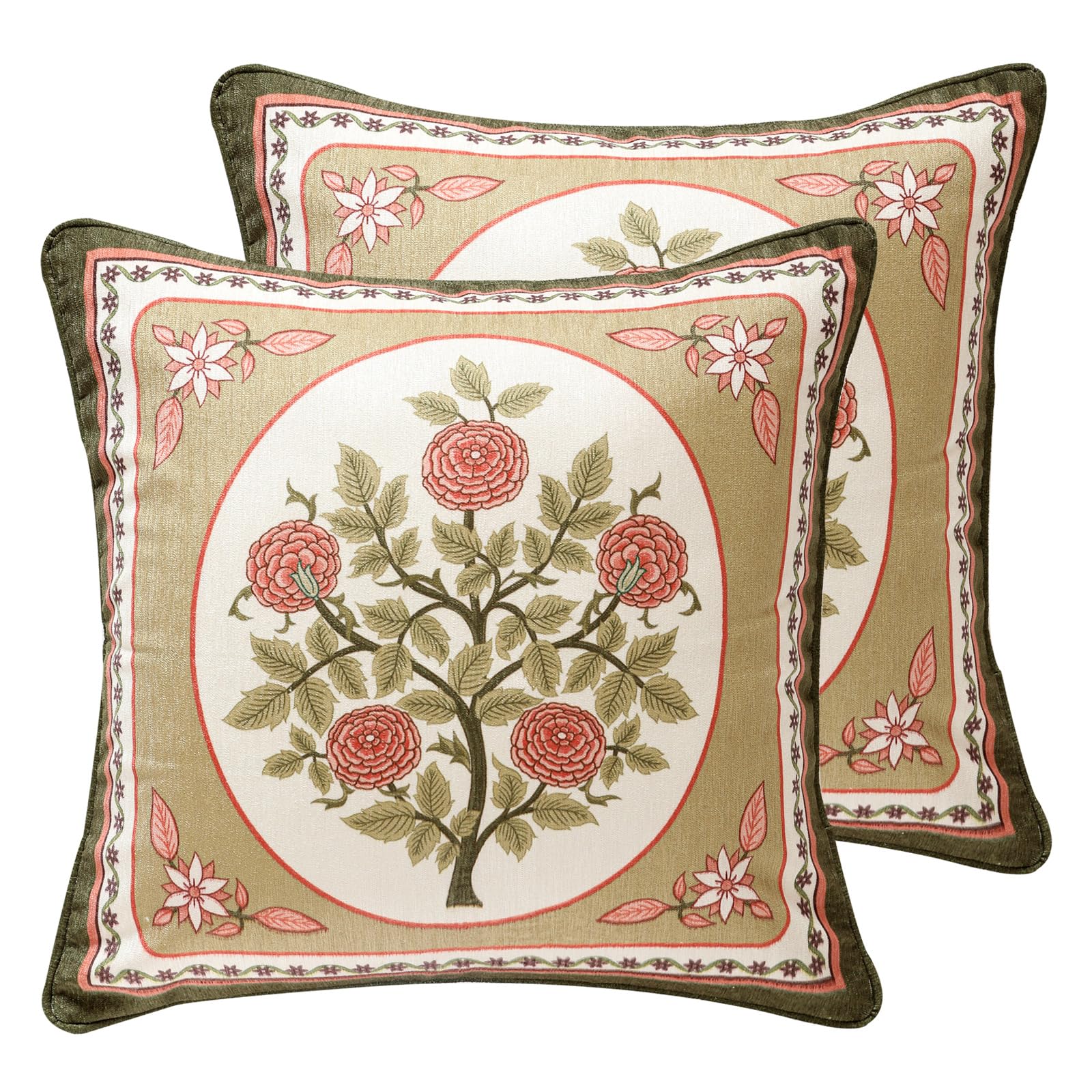 bilin gaier Designer French Square Velvet 18X18 Pillow Cover for Couch Set of 2,Soft and Wrinkle-Free Pillow Case Standard Size,Long Lumbar Throw Pillow Cover Home Decor Sofa Bedroom Living Room