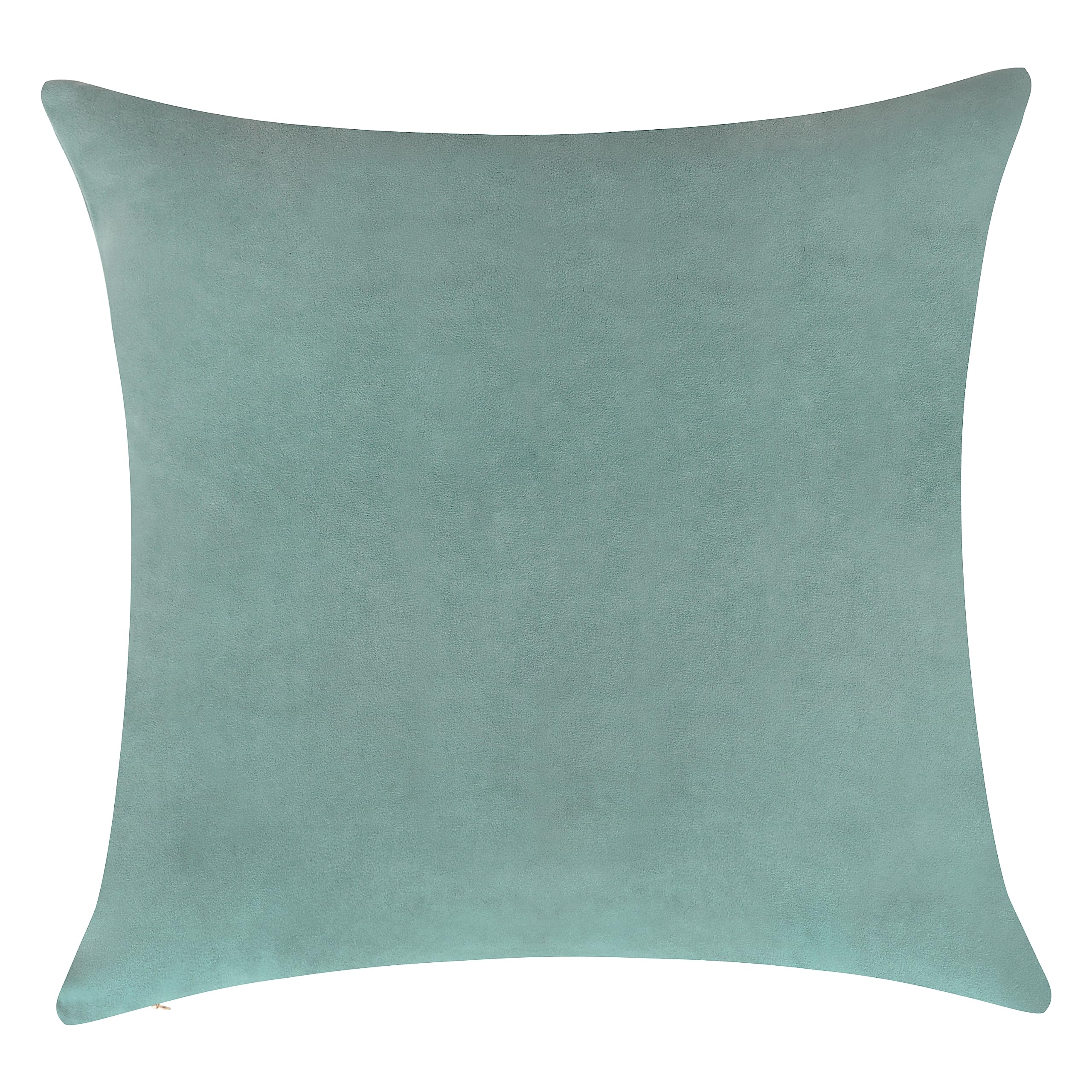 Pack of 1 Velvet Decorative Throw Pillow Cover 20x20 Inches, Cushion Cover Set for Home Sofa, Couch, Bedroom, Living Room, Soft and Breathable Fabric, Hidden Zipper (Dark Grey, 20" x 20")