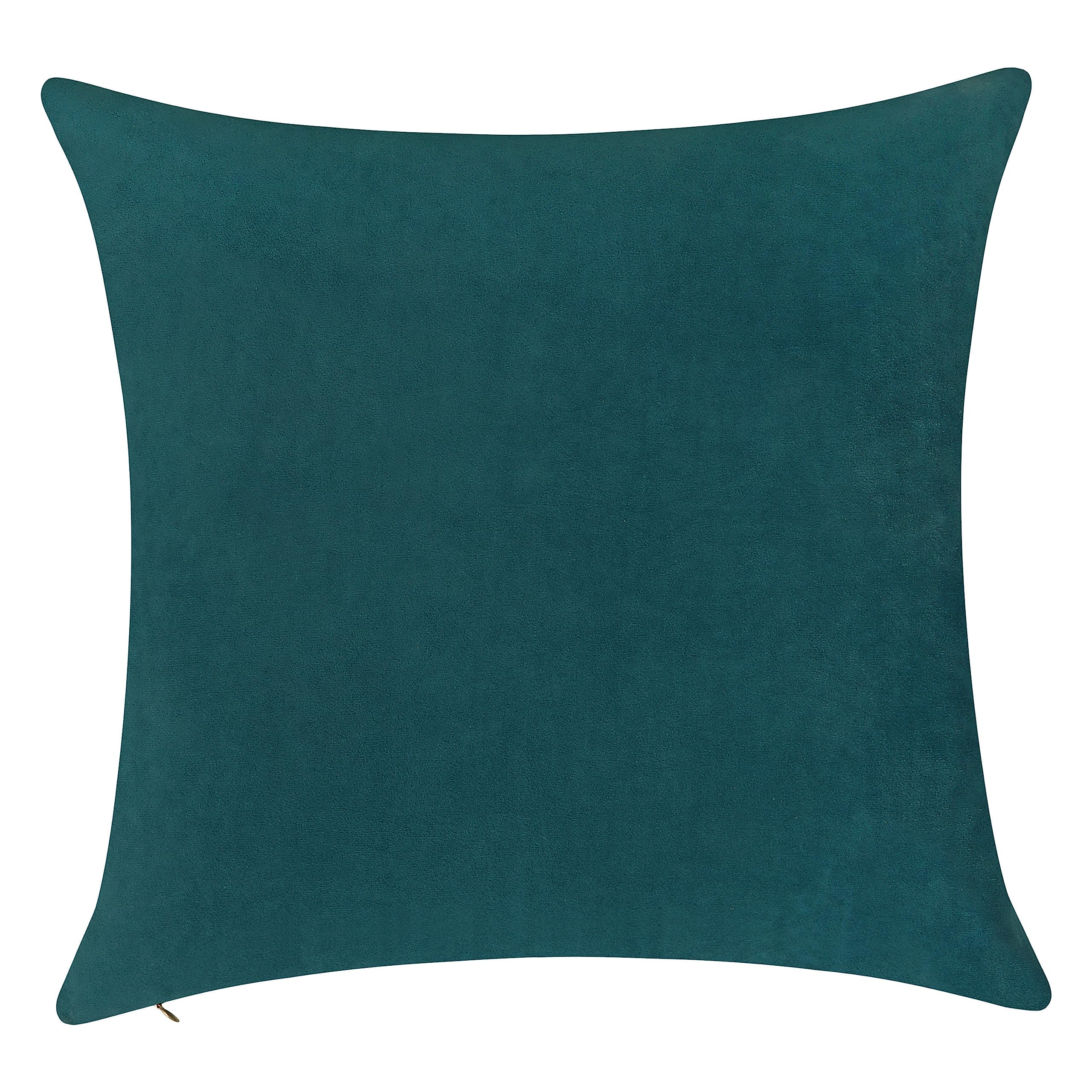 Pack of 1 Velvet Decorative Throw Pillow Cover 20x20 Inches, Cushion Cover Set for Home Sofa, Couch, Bedroom, Living Room, Soft and Breathable Fabric, Hidden Zipper (Dark Grey, 20" x 20")