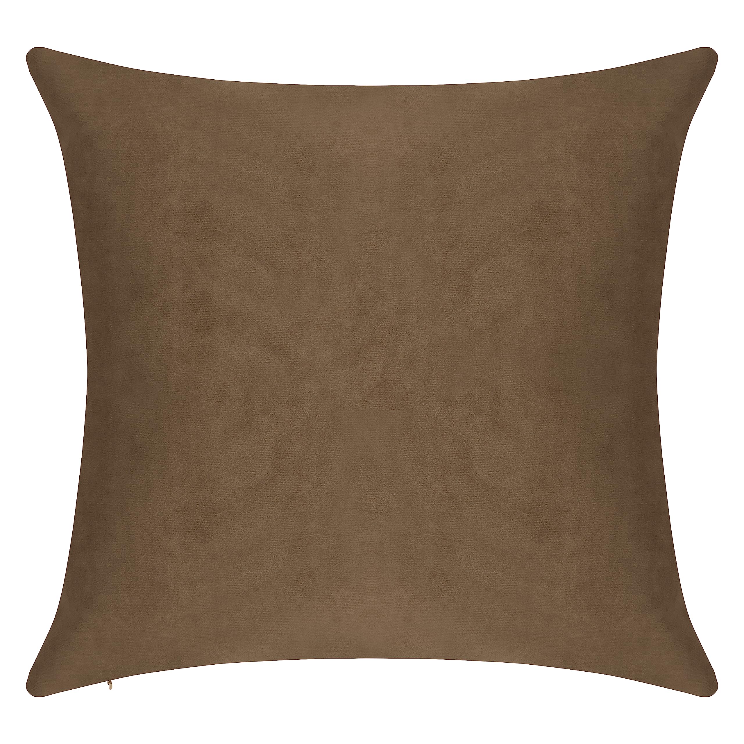 Pack of 1 Velvet Decorative Throw Pillow Cover 20x20 Inches, Cushion Cover Set for Home Sofa, Couch, Bedroom, Living Room, Soft and Breathable Fabric, Hidden Zipper (Dark Grey, 20" x 20")