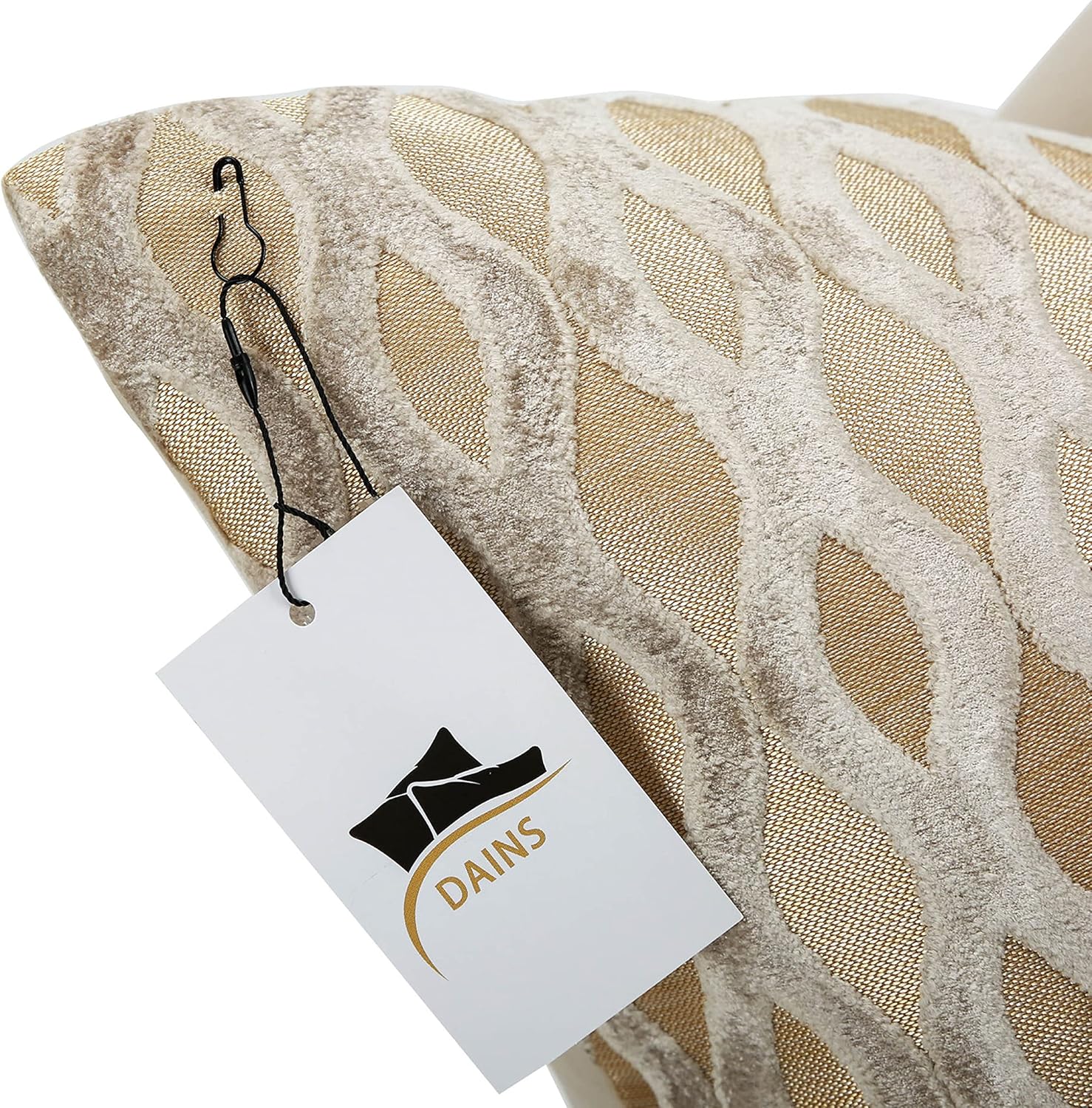 22x22 Beige Pillow Covers, Gold Cushion Throw Velvet Covers ,Velvet Beige Gold Square Modern Style for Living Room, Couch, Sofa, Bed, Chair, Cover Pillow Cover for Couch Bed and Chair (No Insert)
