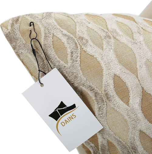 22x22 Beige Pillow Covers, Gold Cushion Throw Velvet Covers ,Velvet Beige Gold Square Modern Style for Living Room, Couch, Sofa, Bed, Chair, Cover Pillow Cover for Couch Bed and Chair (No Insert)
