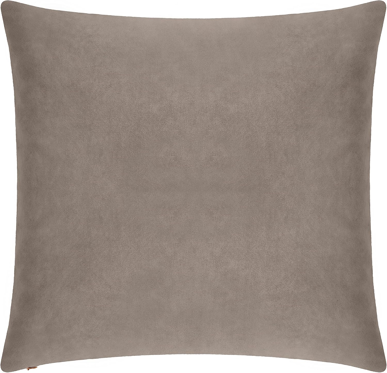 Pack of 1 Velvet Decorative Throw Pillow Cover 20x20 Inches, Cushion Cover Set for Home Sofa, Couch, Bedroom, Living Room, Soft and Breathable Fabric, Hidden Zipper (Dark Grey, 20" x 20")