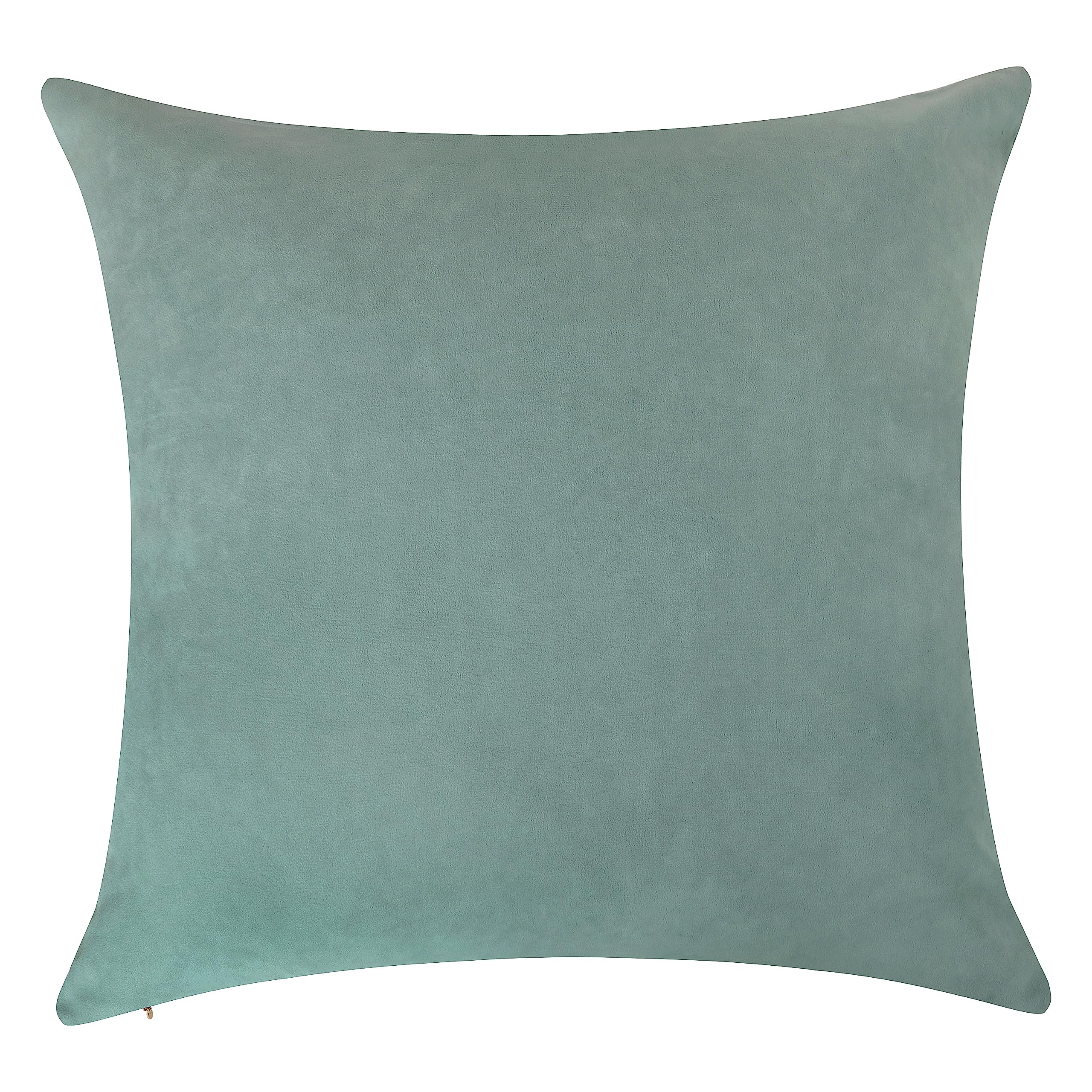 Pack of 1 Velvet Decorative Throw Pillow Cover 20x20 Inches, Cushion Cover Set for Home Sofa, Couch, Bedroom, Living Room, Soft and Breathable Fabric, Hidden Zipper (Dark Grey, 20" x 20")